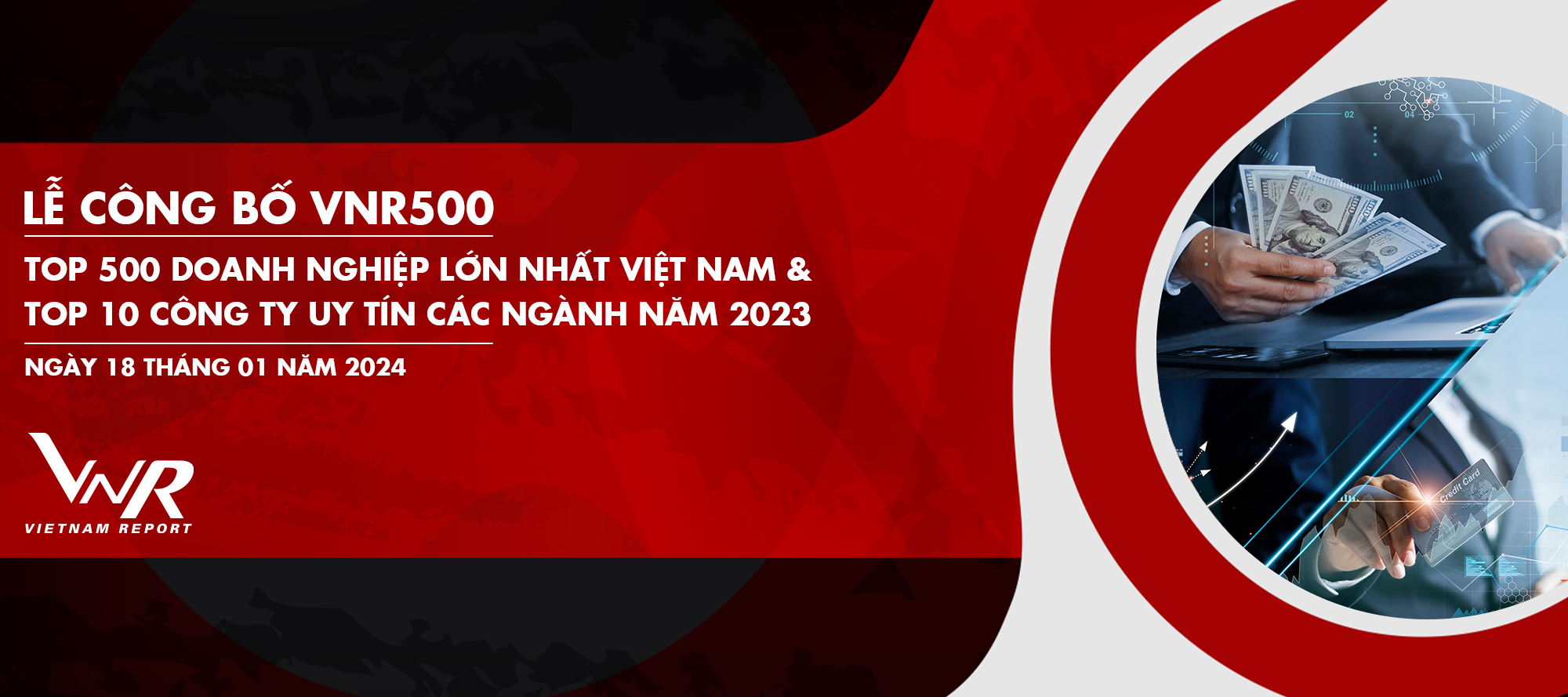 Lễ công bố Top 500 Doanh nghiệp lớn nhất Việt Nam & Top 10 Công ty uy tín các ngành năm 2023